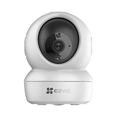 Telecamera EZVIZ motorizzata da interno, bianca, vista frontale